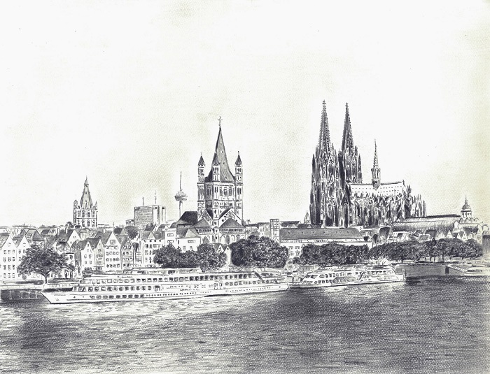 Köln Zeichnung