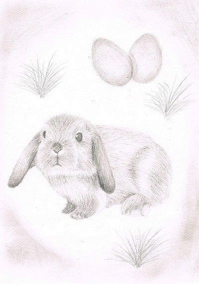 Eine Zeichnung als Ostergeschenk