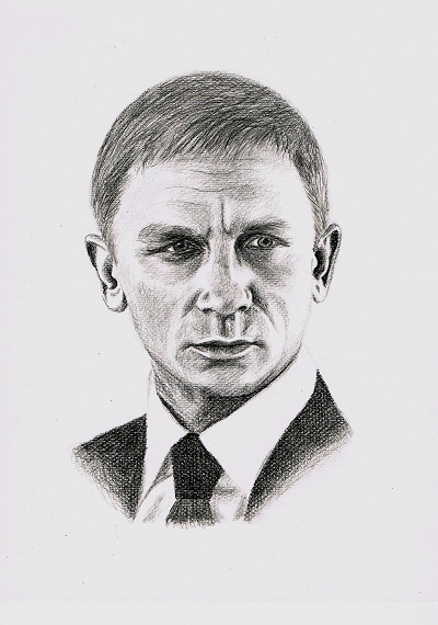Portrait Daniel Craig 007