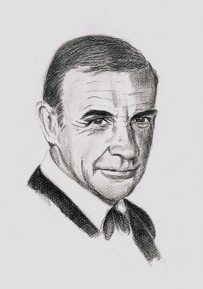 Portrait Sean Connery 007