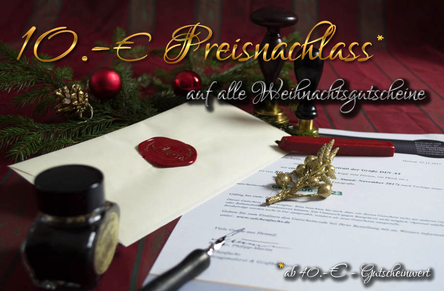 geschenkgutschein für ein Portrait gemalt